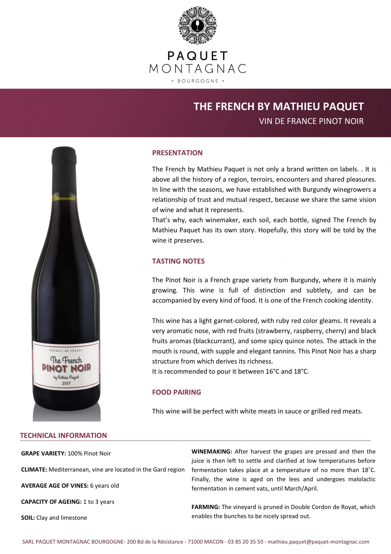 The French Pinot Noir
