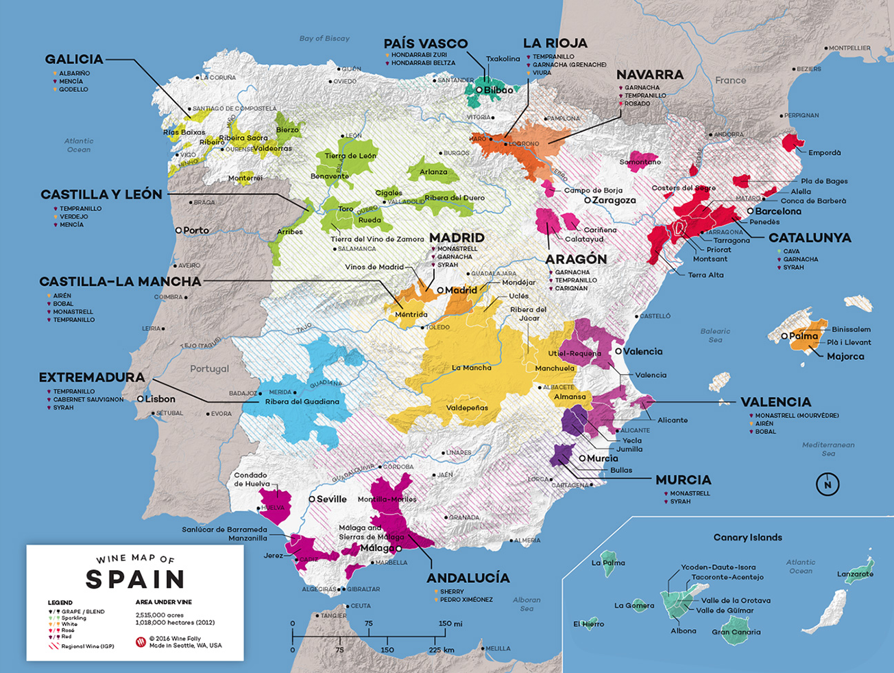 map of Spain