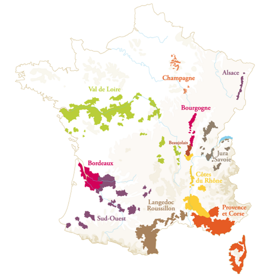 mapa Francie