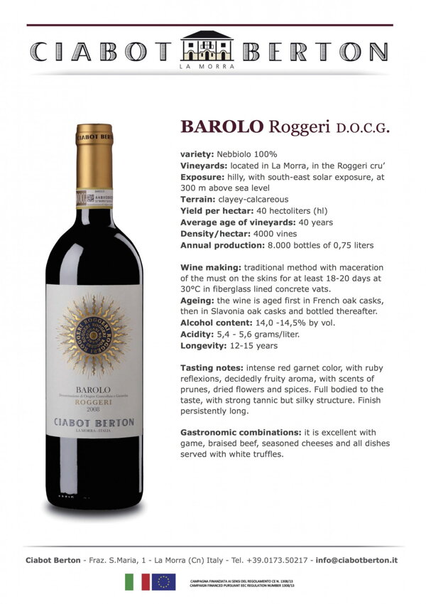 Barolo Roggeri 2012